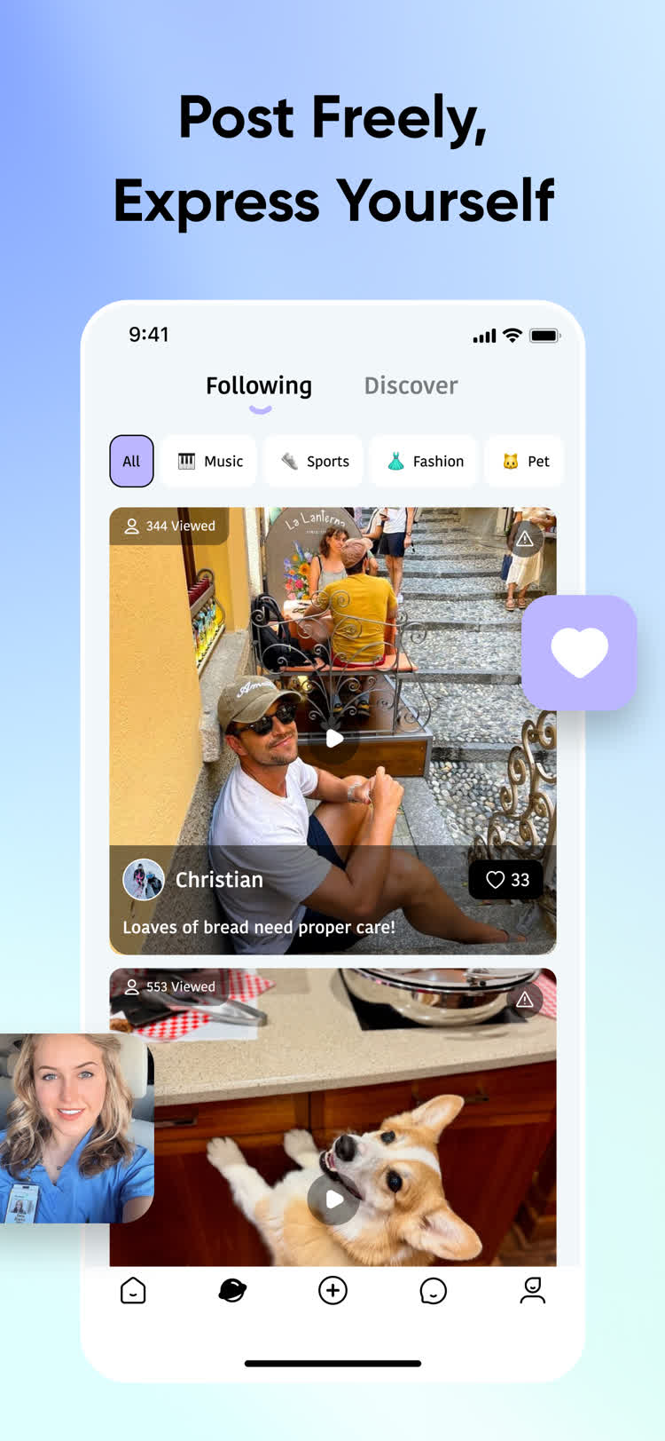Adore chat interface